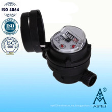 Medidor de agua simple de la rueda de la aleta del tipo del jet (LXSC-13D8bs)